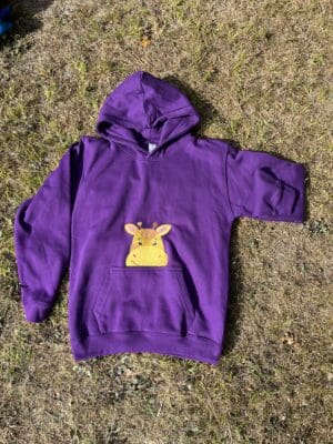 Giraffe Peeking Hoody 12-13 years