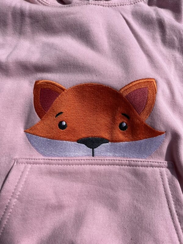 Fox Peeking Hoody 7-8 years - Image 2