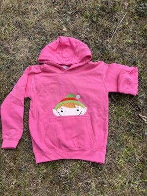 Elf Peeking Hoody 7-8 years