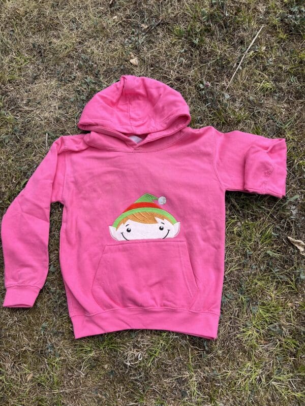 Elf Peeking Hoody 7-8 years