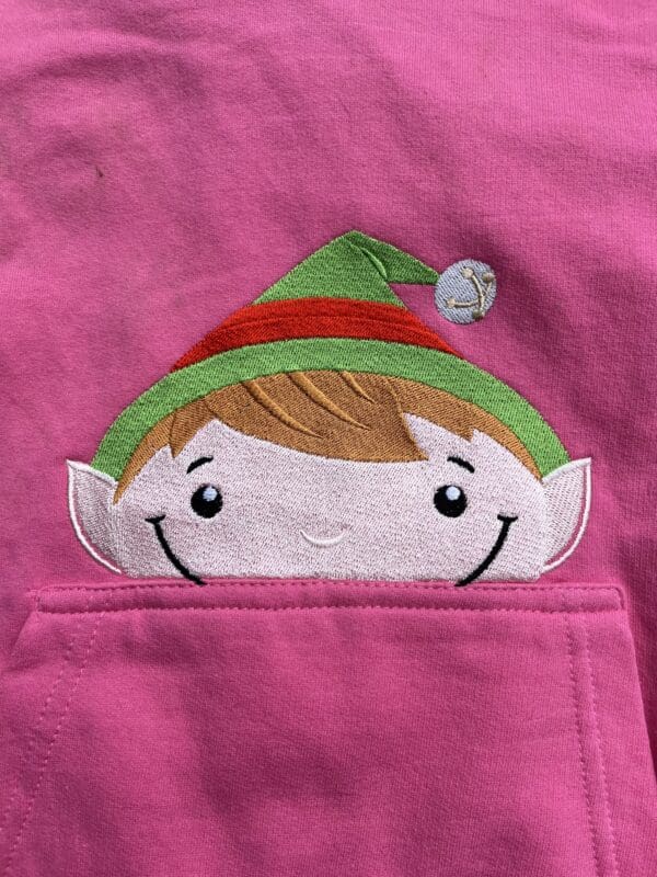 Elf Peeking Hoody 7-8 years - Image 2