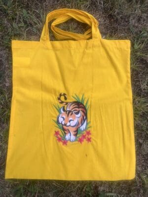 Tiger Watercolour Shopper