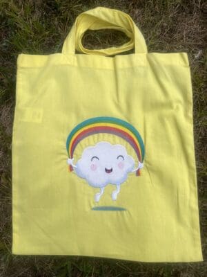Happy Day Cloud with Rainbow Shopper