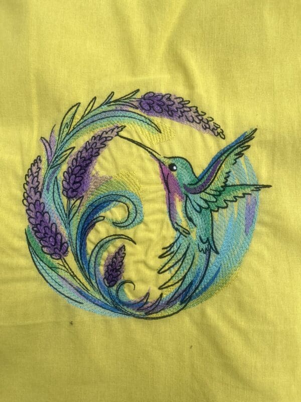 Lavender Hummingbird Shopper - Image 2