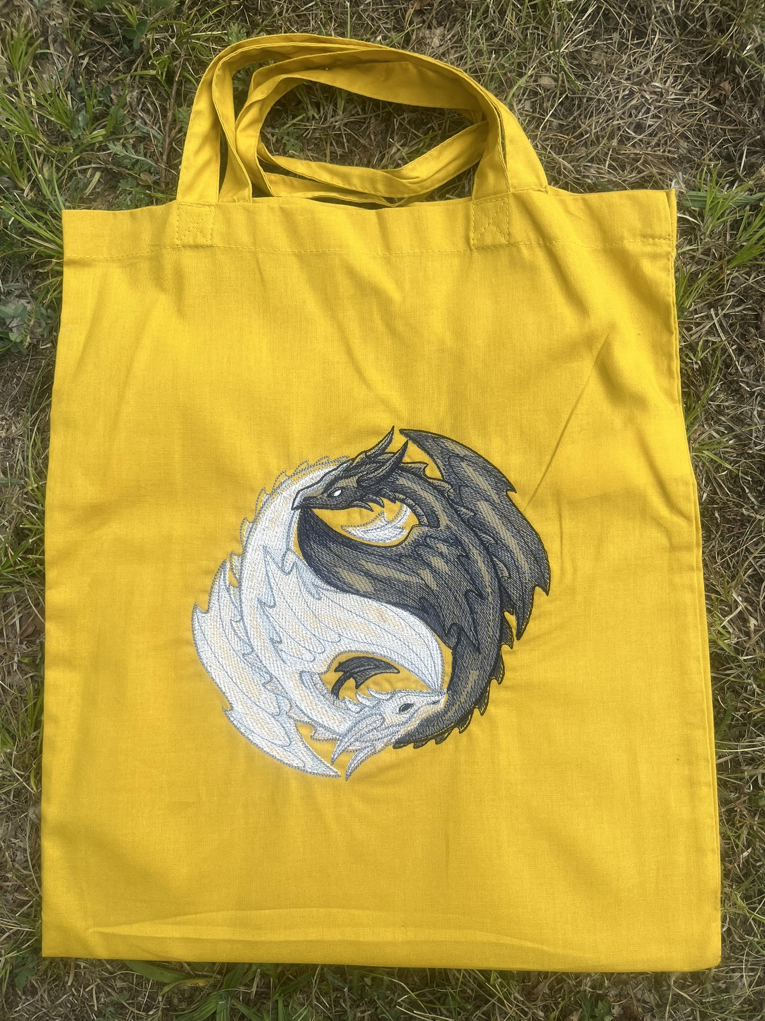 Yin Yang Dragons Shopper
