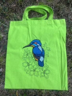 Kingfisher and Impala Lilies Shopper