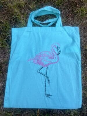 Tropical Flamingo Sketch Shopper