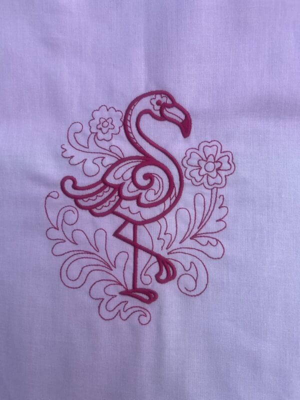 Doodle Flamingo Shopper - Image 2
