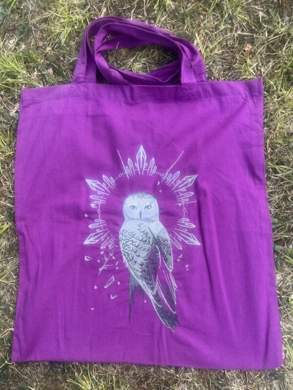 Majestic Winter Owl Shopper