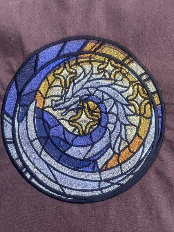 Stained Glass Medallion Dragon Shopper - Image 2