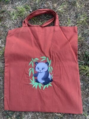 Panda Watercolour Shopper
