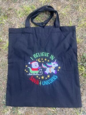 I Believe in Santa & Unicorns Shopper