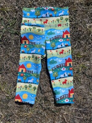 Ladybug Leggings: Quilted Farm 12-18m