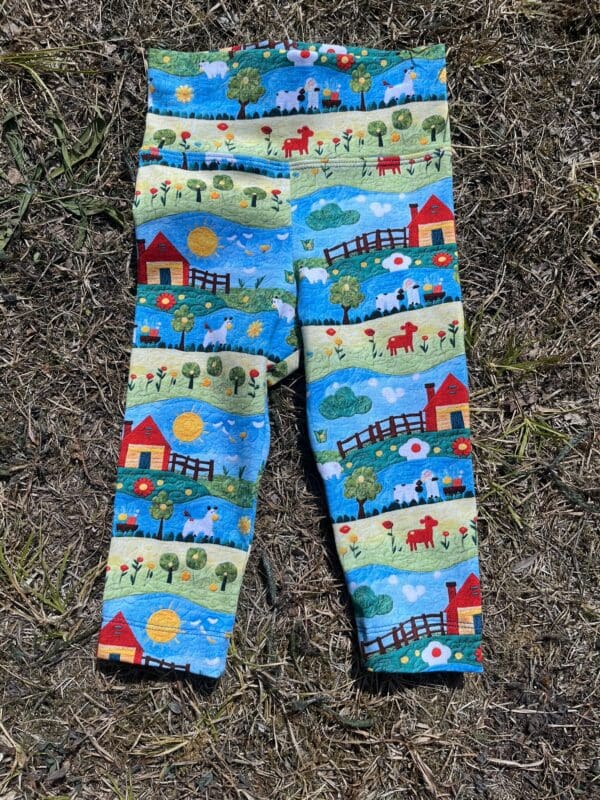 Ladybug Leggings: Quilted Farm 12-18m